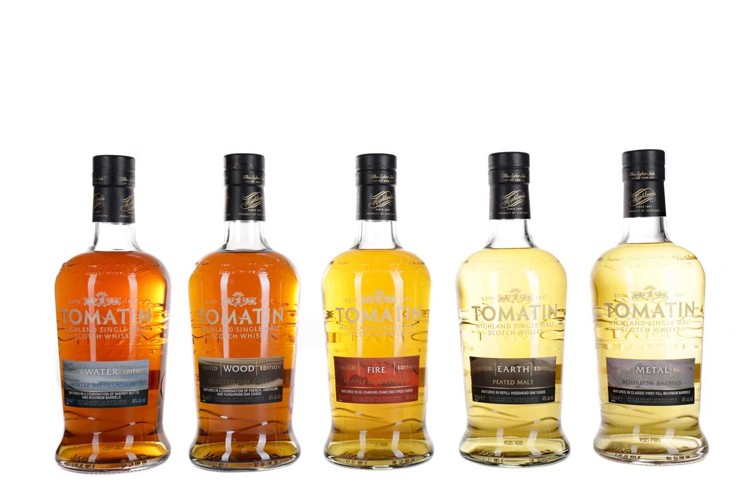 Lot 231 - TOMATIN FIVE VIRTUES SERIES