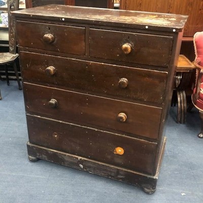 Lot 416 - A GEORGE IV MAHOGANY CHEST OF DRAWERS