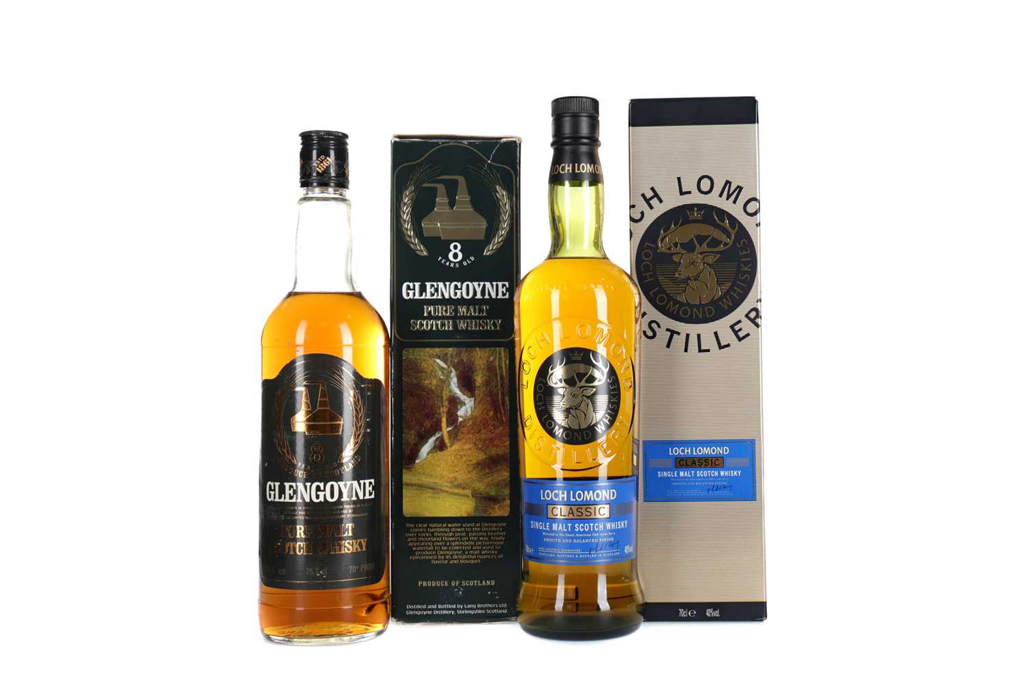 Lot 261 - GLENGOYNE 8 YEARS OLD AND LOCH LOMOND CLASSIC