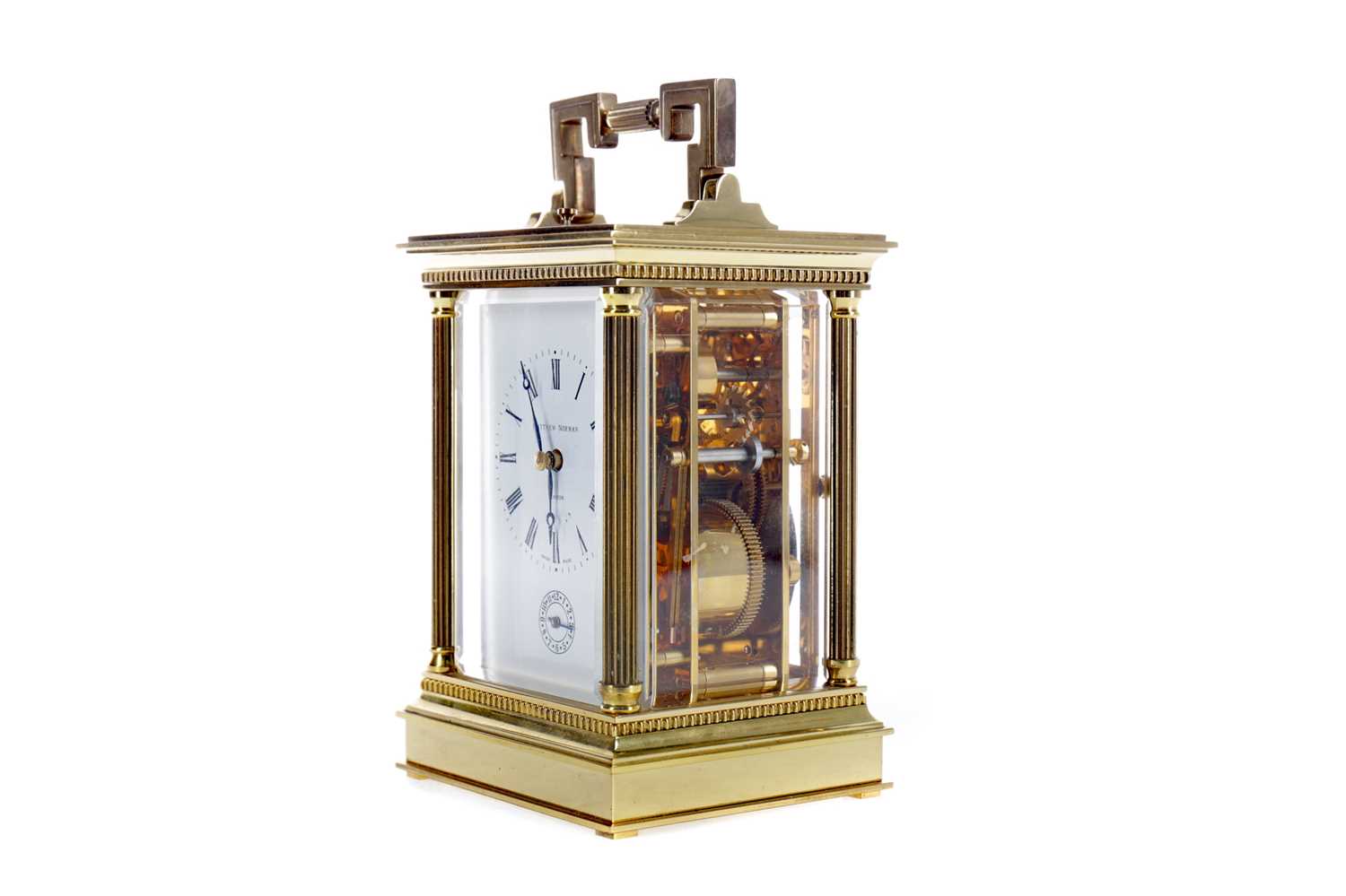 Lot 1718 - A REPEATER CARRIAGE CLOCK