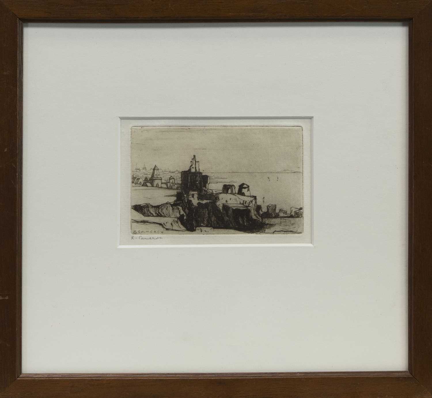 Lot 451 - ST MONANS, AN ETCHING BY KATE CAMERON