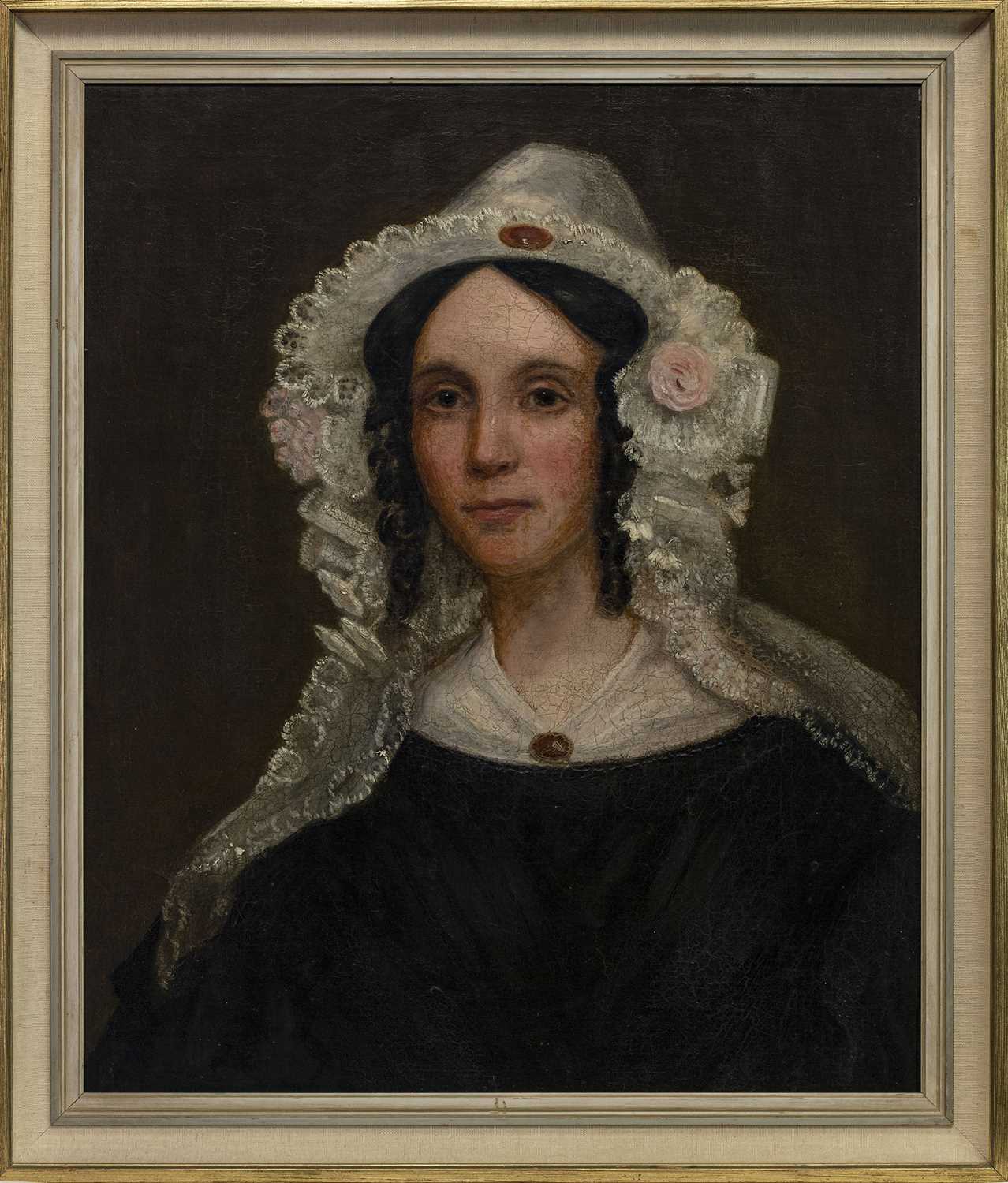 Lot 460 - PORTRAIT OF JANET HAY HUNTER, A 19TH CENTURY OIL