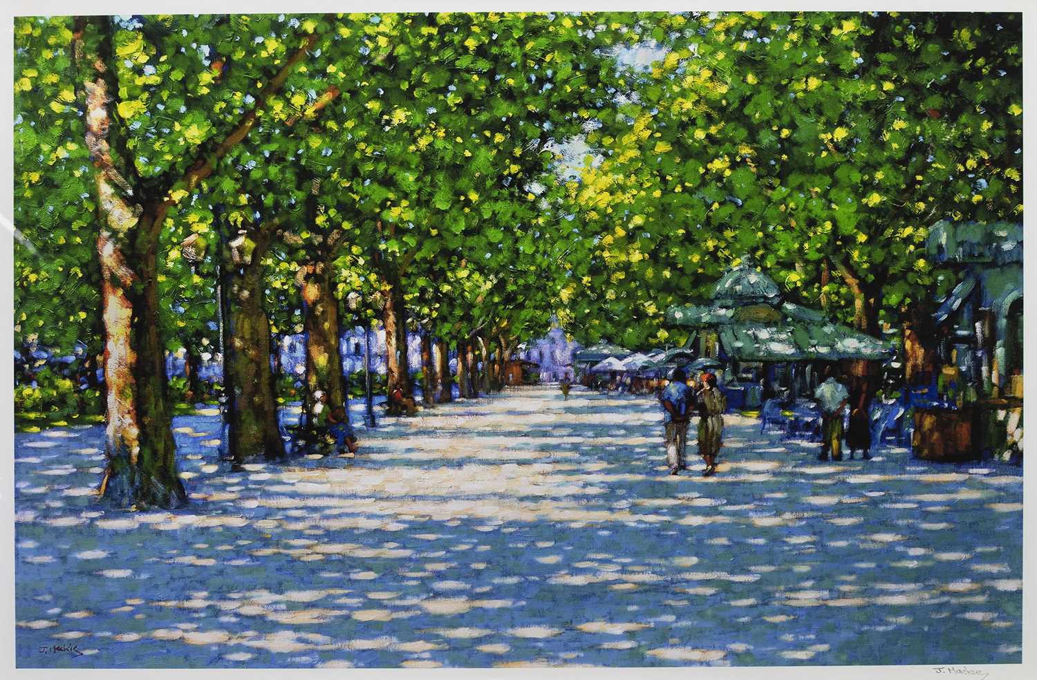 Lot 470 - THE AVENUE, MONTPELLIER, A PRINT BY JOHN MACKIE