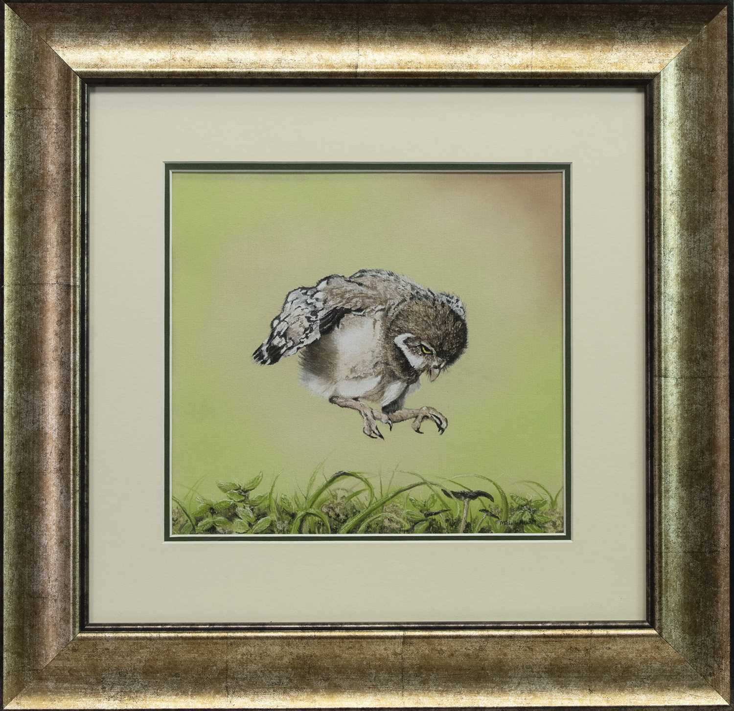 Lot 493 - POUNCE!, A PASTEL BY MICHELLE HEWITT