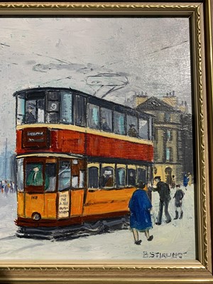 Lot 550 - MINERVA STREET, AN OIL BY BETTY STIRLING