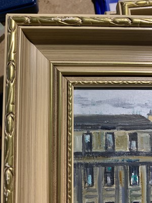 Lot 550 - MINERVA STREET, AN OIL BY BETTY STIRLING