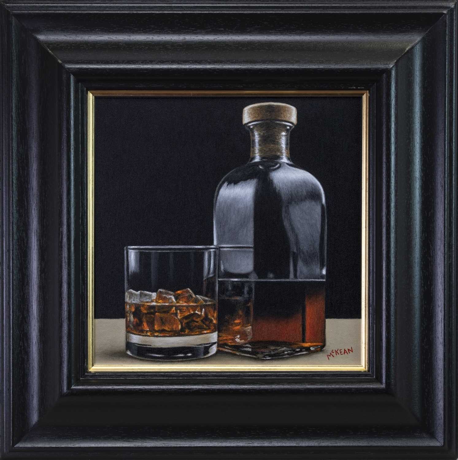 Lot 580 - A LATE NIGHT DRAM, AN OIL BY GRAHAM MCKEAN