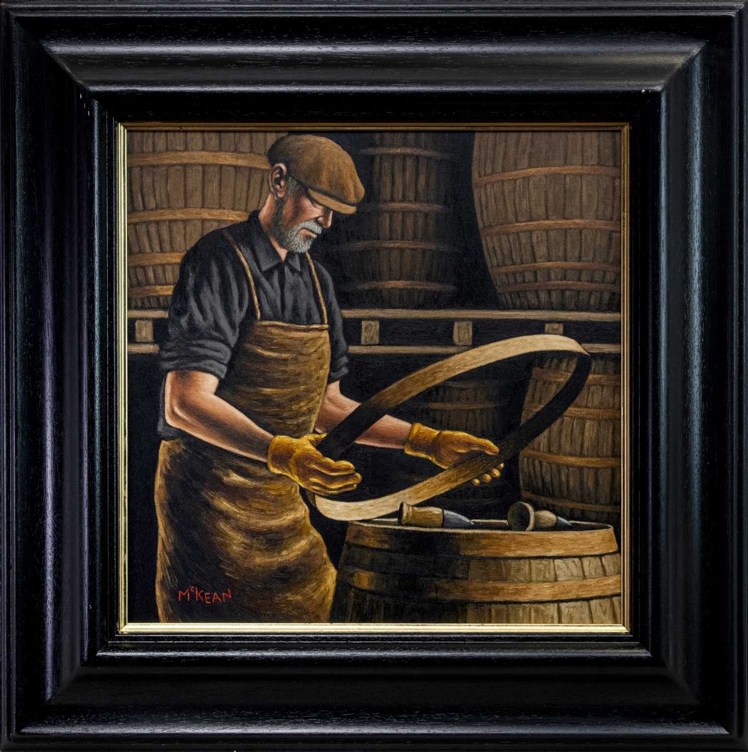 Lot 570 - MASTER COOPER AT WORK, AN OIL BY GRAHAM MCKEAN