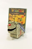 Lot 1042 - JAPANESE TINPLATE REMOTE CONTROL SPACE DOG...