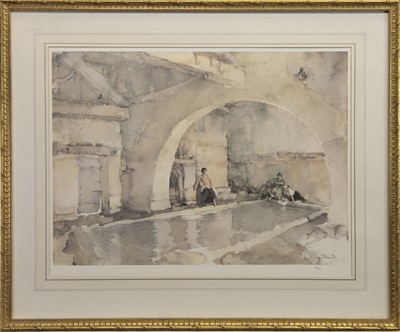 Lot 442 - BENEATH THE ARCH, A PRINT BY SIR WILLIAM RUSSELL FLINT