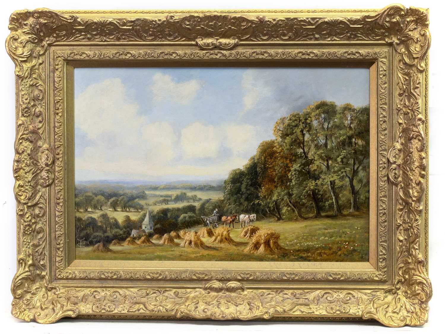 Lot 114 - HARVESTING, AN OIL BY SIDNEY YATES JOHNSON