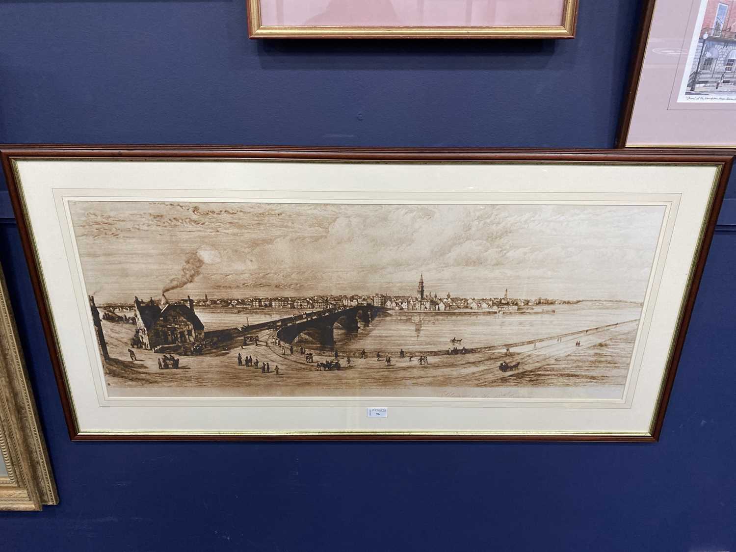 Lot 96 - A PANORAMIC VIEW OF THE CLYDE, A PRINT AFTER THE ORIGINAL