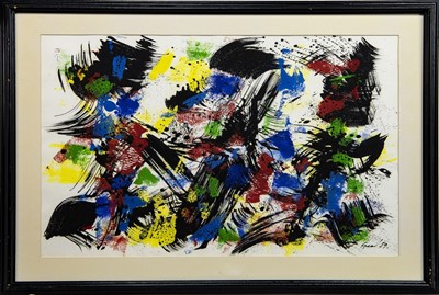 Lot 709 - AN UNTITLED MIXED MEDIA BY WILLIAM GEAR