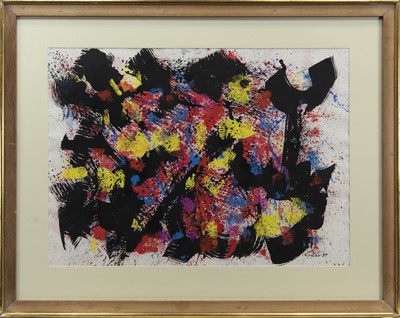 Lot 754 - AN UNTITLED GOUACHE BY WILLIAM GEAR