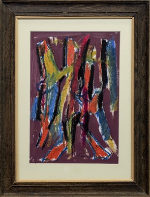 Lot 608 - STUDY, A MIXED MEDIA BY WILLIAM GEAR