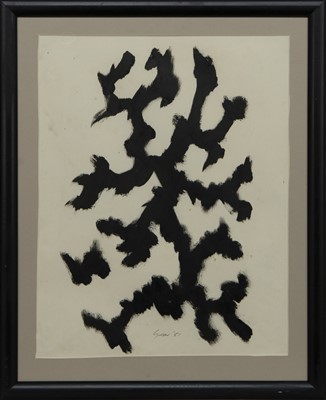 Lot 610 - AN UNTITLED INK BY WILLIAM GEAR