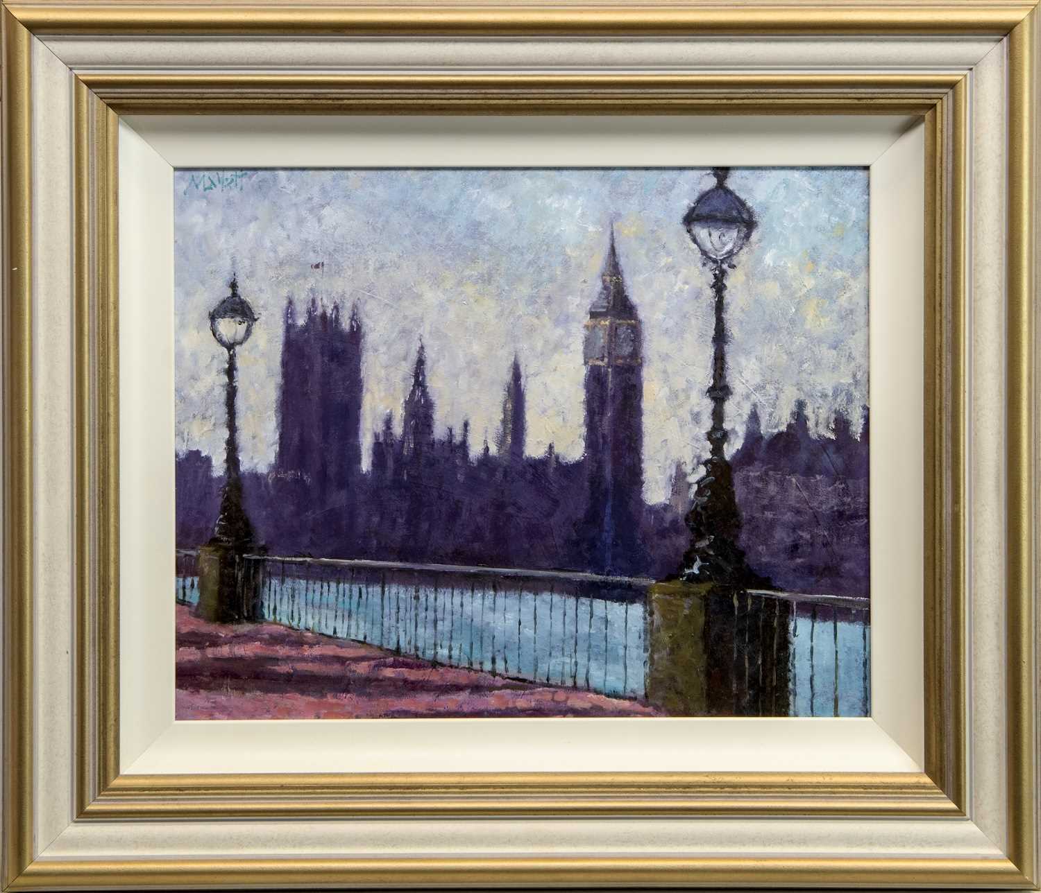 Lot 559 - WESTMINSTER, AN OIL BY TIMMY MALLET