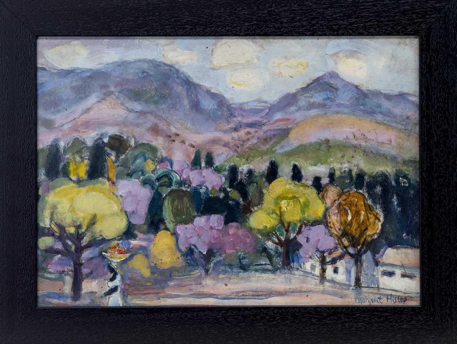 Lot 45 - THE FRUIT CARRIER, UMTALI, AN OIL BY MARGARET ROSS HISLOP