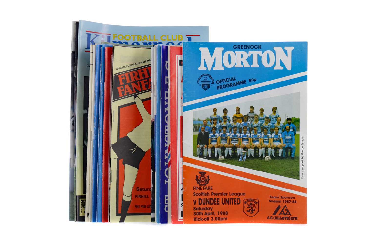 Lot 1143 - A COLLECTION OF GREENOCK MORTON FOOTBALL CLUB AND OTHER FOOTBALL PROGRAMMES