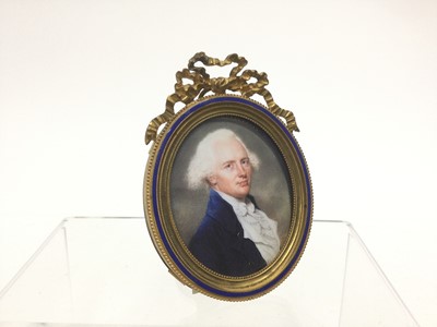 Lot 378 - A LATE 19TH CENTURY ORMOLU AND ENAMEL PICTURE FRAME, ALONG WITH SIX OTHER FRAMES