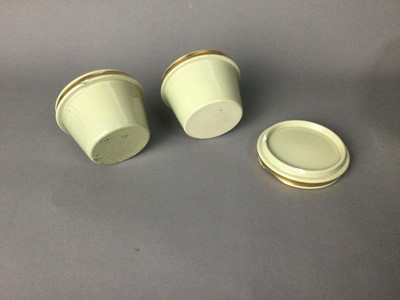 Lot 319 - AN EARLY 19TH CENTURY WEDGWOOD DRABWARE INK STAND