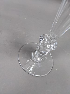 Lot 392 - A PAIR OF 20TH CENTURY CHAMPAGNE FLUTES BY WILLIAM YEOWARD