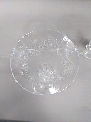 Lot 392 - A PAIR OF 20TH CENTURY CHAMPAGNE FLUTES BY WILLIAM YEOWARD