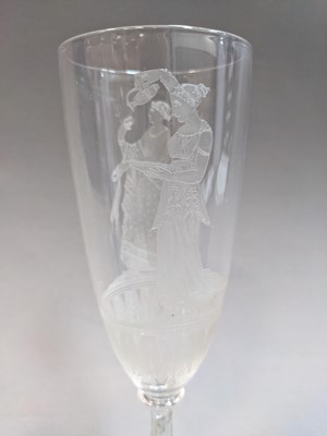 Lot 351 - A REGENCY PORT GLASS ALONG WITH FIVE VICTORIAN GLASSES