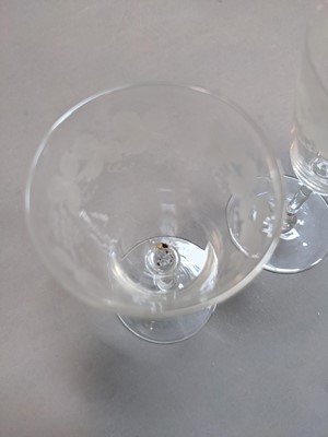 Lot 351 - A REGENCY PORT GLASS ALONG WITH FIVE VICTORIAN GLASSES