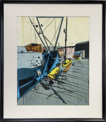Lot 646 - HARBOUR, A LIMITED EDITION PRINT  BY HAMISH MACDONALD