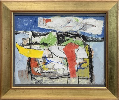 Lot 681 - HARBOUR, A MIXED MEDIA BY DOUGLAS THOMSON