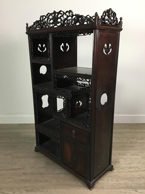 Lot 752 - A CHINESE STAGE CABINET