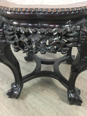 Lot 952 - A CHINESE IRONWOOD LOW TABLE