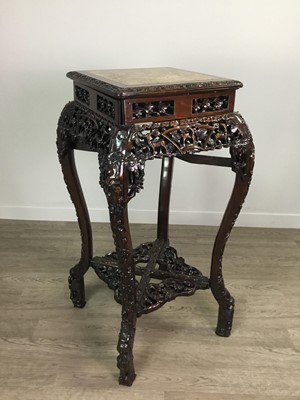 Lot 761 - A CHINESE IRONWOOD TABLE