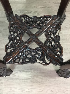 Lot 761 - A CHINESE IRONWOOD TABLE