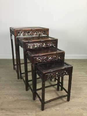 Lot 763 - A CHINESE NEST OF FOUR TABLES