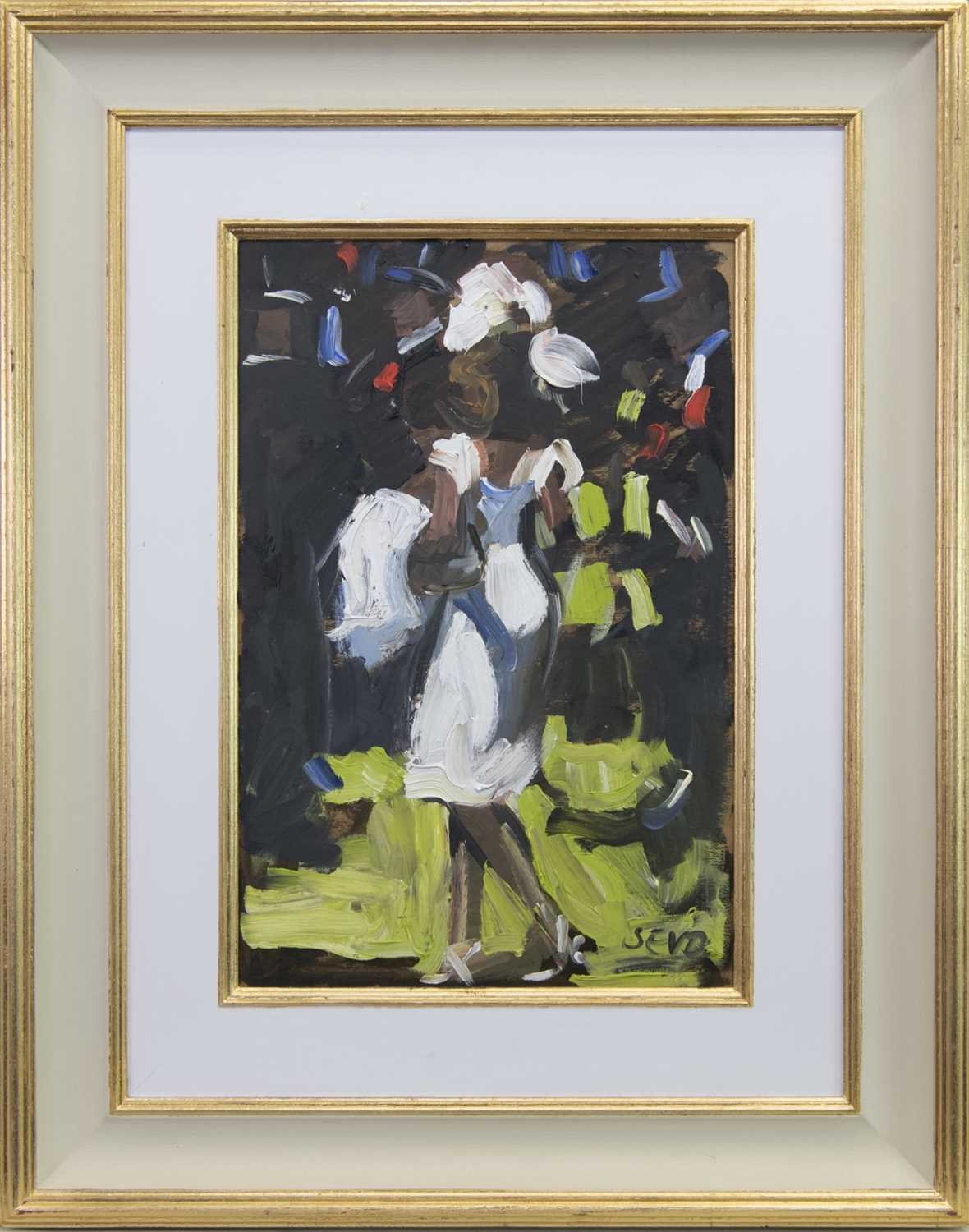 Lot 561 - AT ASCOT, AN ORIGINAL OIL PAINTING BY SHERREE VALENTINE DAINES