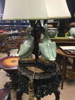 Lot 780 - AN EARLY 20TH CENTURY CHINESE TABLE LAMP