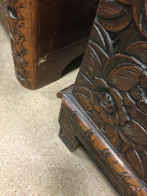 Lot 785 - AN EARLY 20TH CENTURY CHINESE CAMPHORWOOD CHEST ON STAND