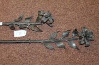 Lot 1092 - SET OF FOUR WROUGHT METAL PLANT SUPPORTS each...