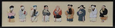 Lot 846 - A 20TH CENTURY CHINESE GROUP OF IMMORTALS