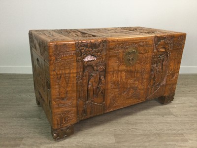 Lot 793 - A CHINESE CAMPHORWOOD BLANKET CHEST