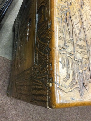 Lot 793 - A CHINESE CAMPHORWOOD BLANKET CHEST
