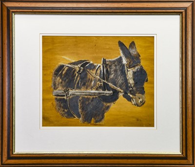 Lot 174 - A MIXED MEDIA STUDY OF A DONKEY BY JACK SMITH