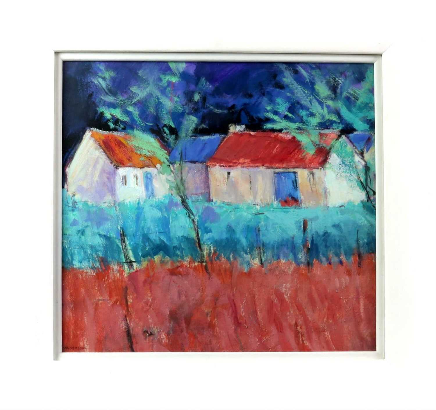 Lot 645 - FARM BUILDINGS, APPIN, AN OIL BY ALAN ANDERSON