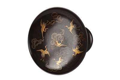 Lot 792 - AN EARLY/MID 20TH CENTURY JAPANESE LACQUERED TAZZA