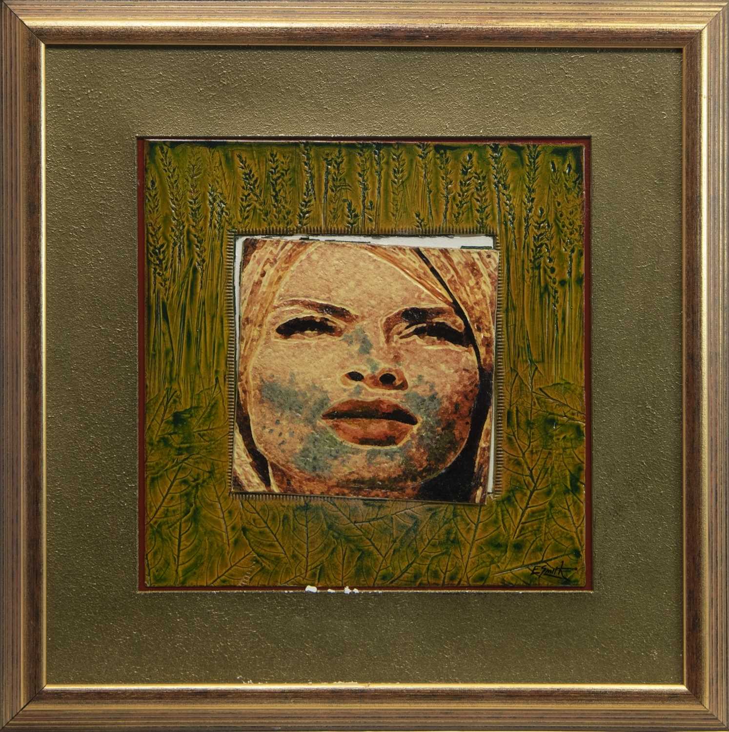 Lot 57 - DAWN, A CERAMIC TILE BY ED SMITH
