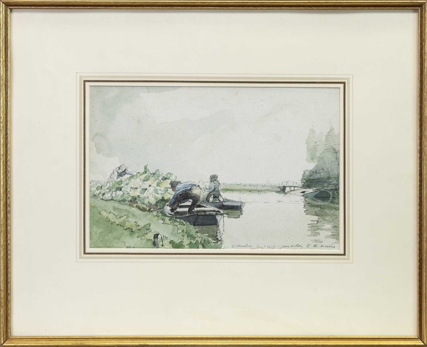 Lot 143 - OVERSHIE, ROTTERDAM, A WATERCOLOUR BY JAMES MCBEY