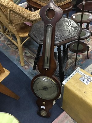 Lot 237 - AN EARLY 20TH CENTURY WHEEL BAROMETER