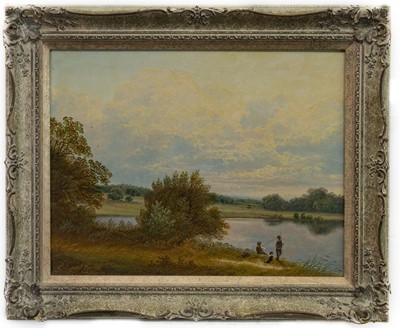 Lot 552 - AN UNTITLED OIL BY ANDREW GRANT CURTIS